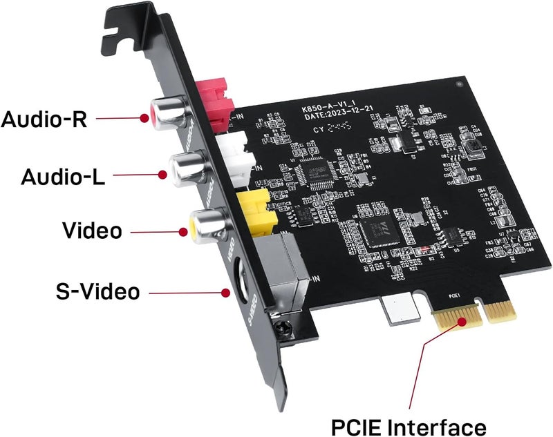 DigitPro PCIE Video Capture Card, PCIE Video Capture Board, HDMI Capture Card for Streaming and Video Gaming, Pass-Through with Ultra-Low Latency on Windows 8, 10, 11 and Linux Systems - Image 2